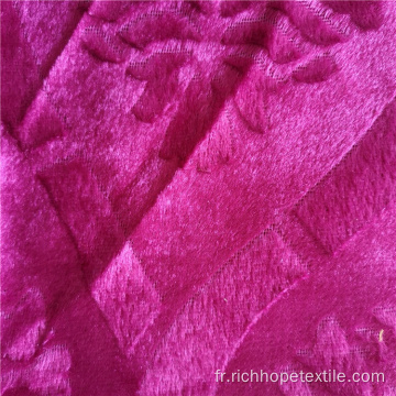 Tissu de vêtement africain de velours de mode tricoté 100% polyester